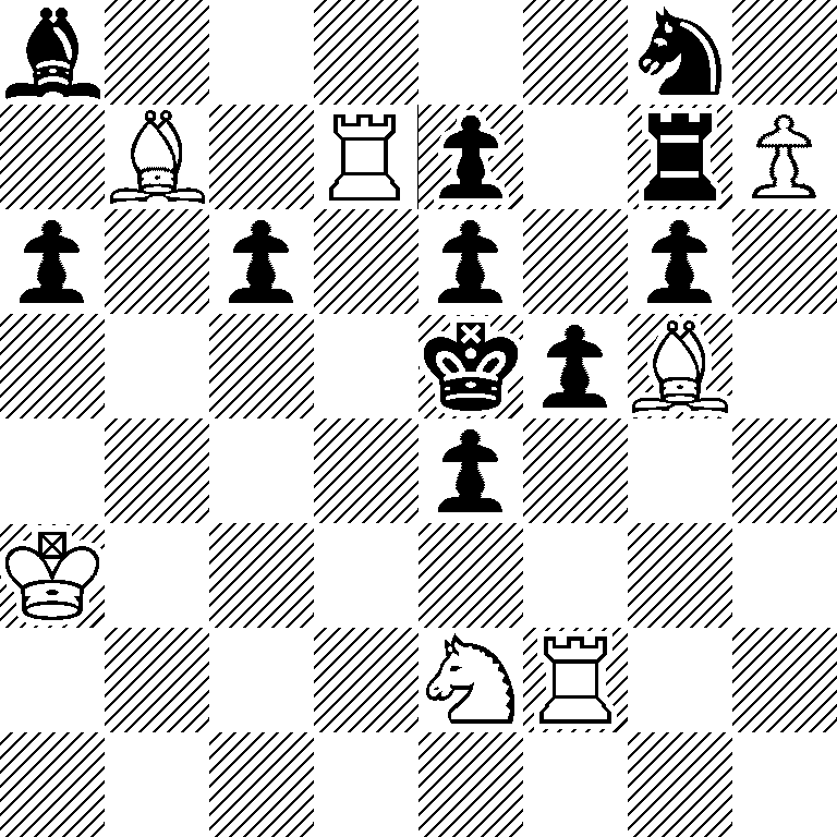 b5n1/1B1Rp1rP/p1p1p1p1/4kpB1/4p3/K7/4NR2/8