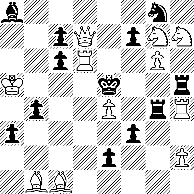 b5n1/2pQ1pNN/2pR2P1/K3k2r/1p2P1rR/p4p2/4p2P/1BB5