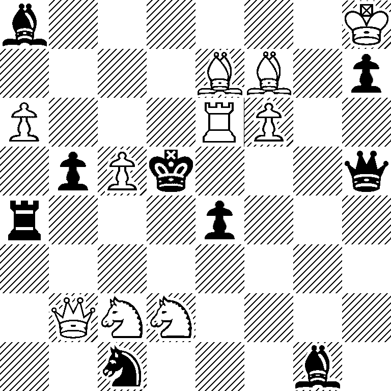 b6K/4BB1p/P3RP2/1pPk3q/r3p3/8/1QNN4/2n3b1