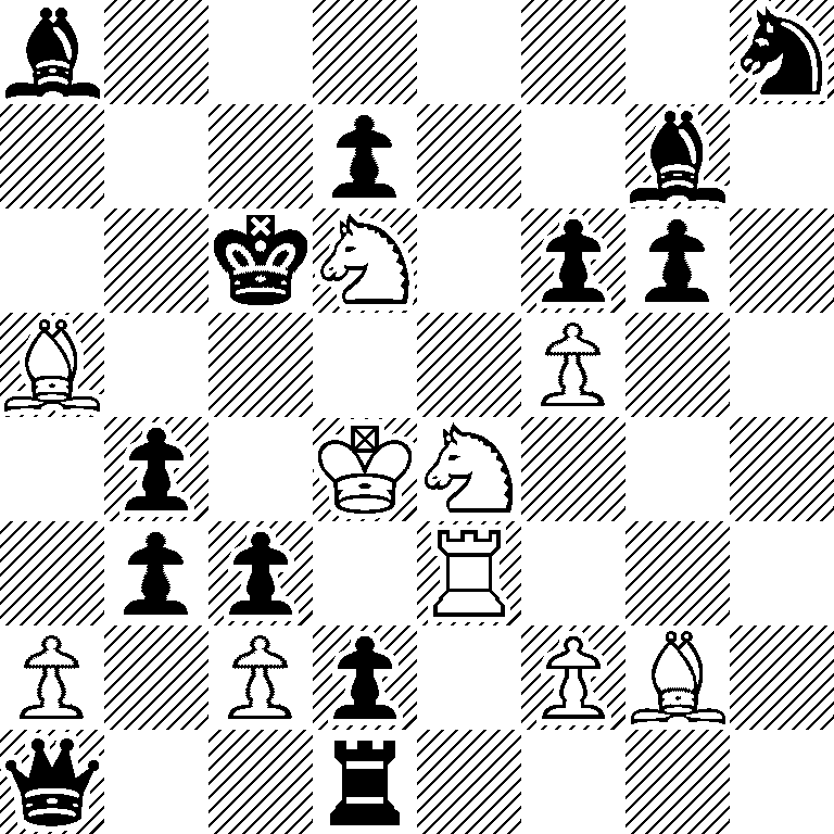 b6n/3p2b1/2kN1pp1/B4P2/1p1KN3/1pp1R3/P1Pp1PB1/q2r4