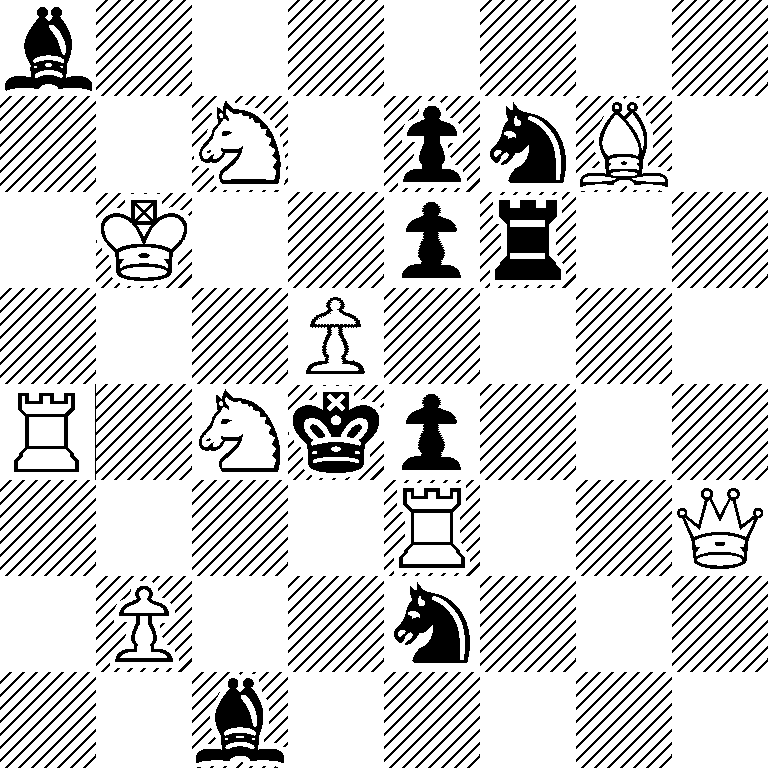 b7/2N1pnB1/1K2pr2/3P4/R1Nkp3/4R2Q/1P2n3/2b5