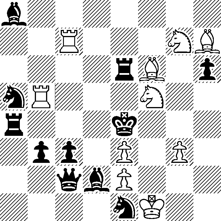 b7/2R3NB/4rB1p/nR3N2/r3k3/1pp1P1P1/2qbP3/4nK2