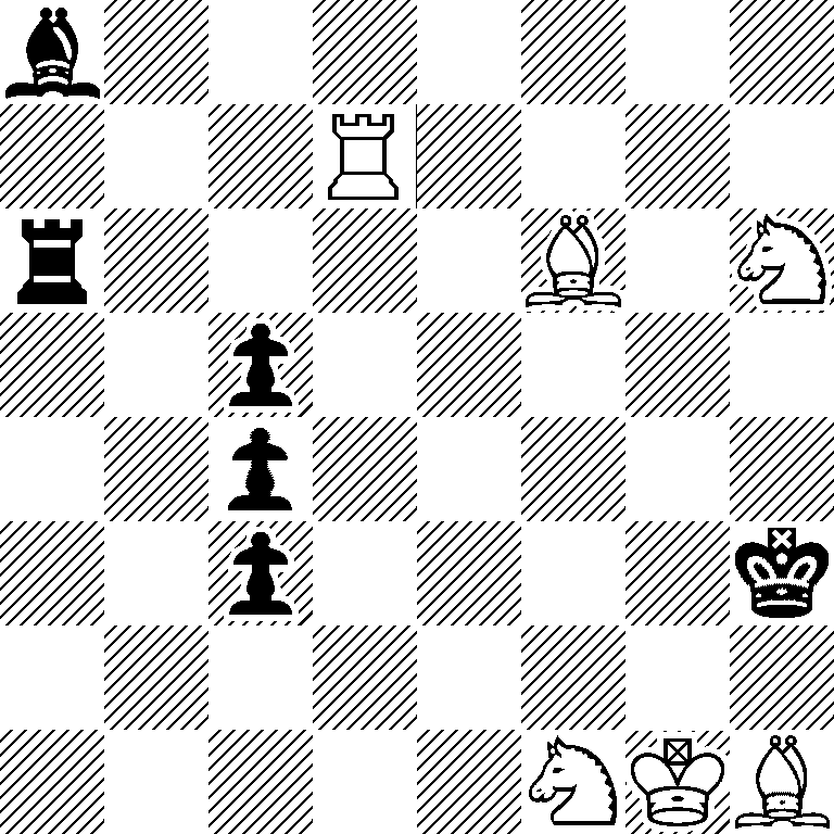 b7/3R4/r4B1N/2p5/2p5/2p4k/8/5NKB