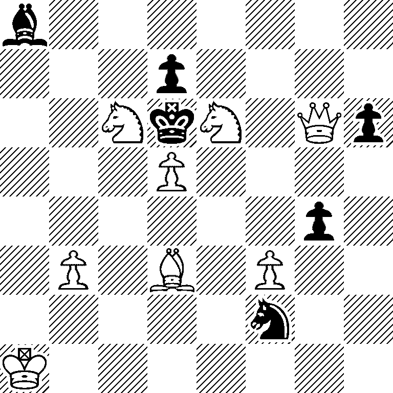 b7/3p4/2NkN1Qp/3P4/6p1/1P1B1P2/5n2/K7