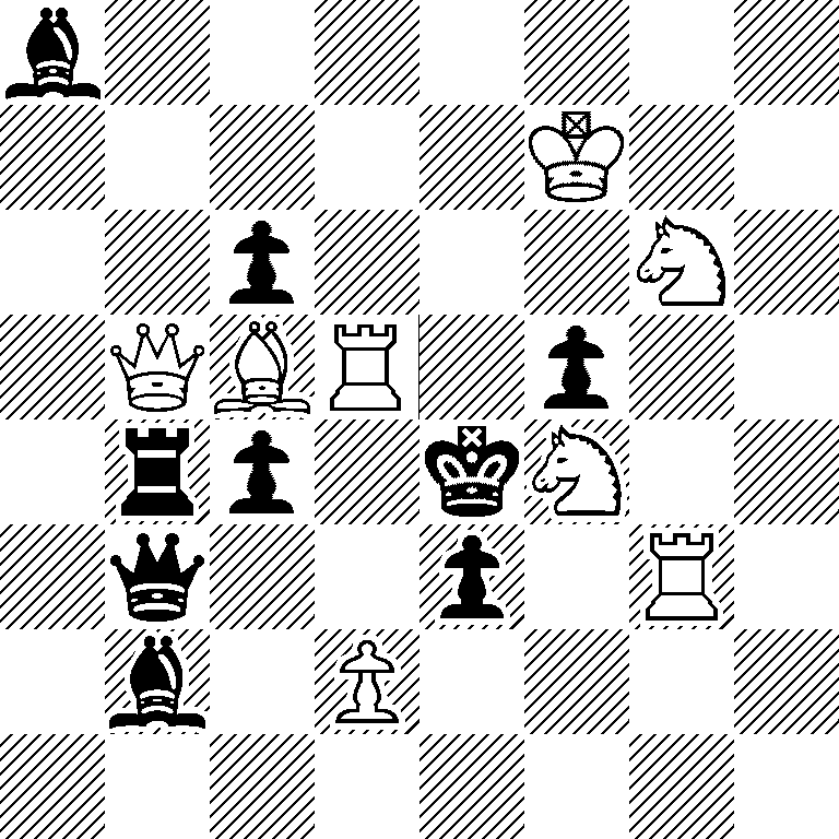 b7/5K2/2p3N1/1QBR1p2/1rp1kN2/1q2p1R1/1b1P4/8