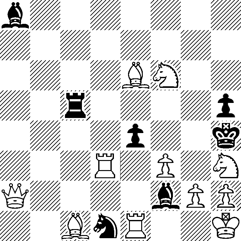 b7/8/4BN2/2r4p/4p2k/3R1P1N/Q4bPP/2BnR2K
