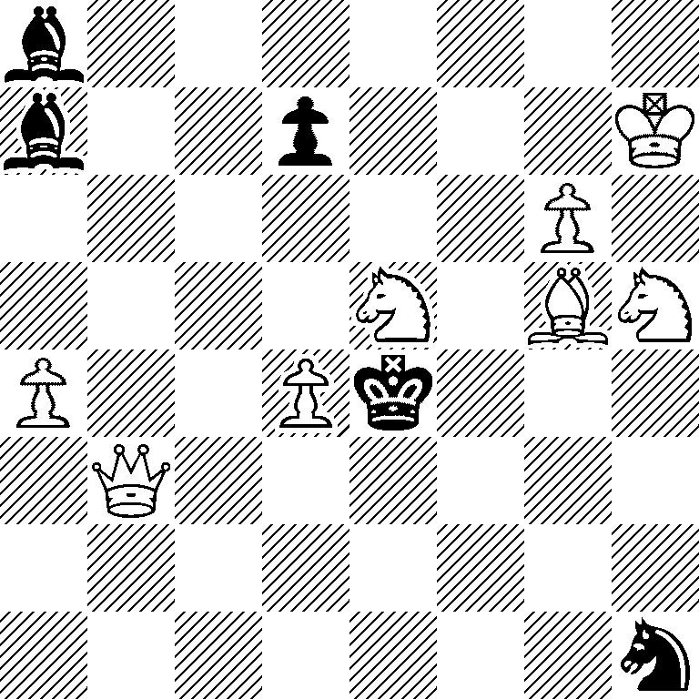 b7/b2p3K/6P1/4N1BN/P2Pk3/1Q6/8/7n