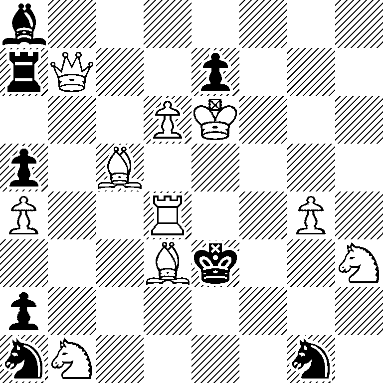 b7/rQ2p3/3PK3/p1B5/P2R2P1/3Bk2N/p7/nN4n1
