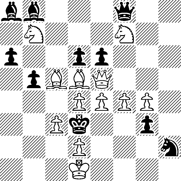 bb3q2/1N3N2/p2pp3/1pBBQ3/3PPPP1/2Pk2p1/3P3n/3K4