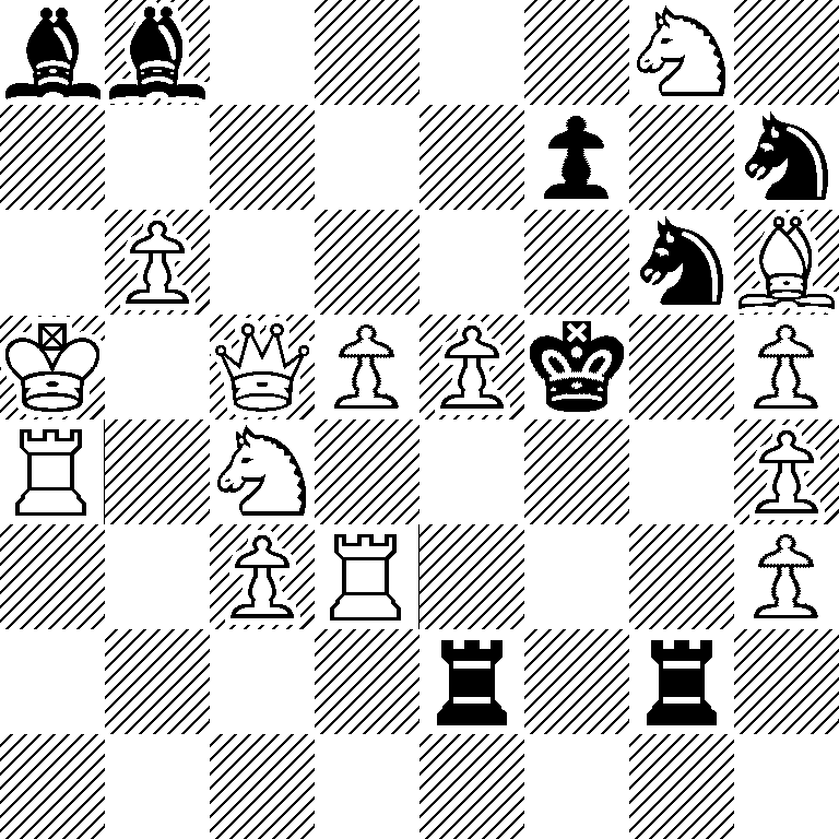 bb4N1/5p1n/1P4nB/K1QPPk1P/R1N4P/2PR3P/4r1r1/8