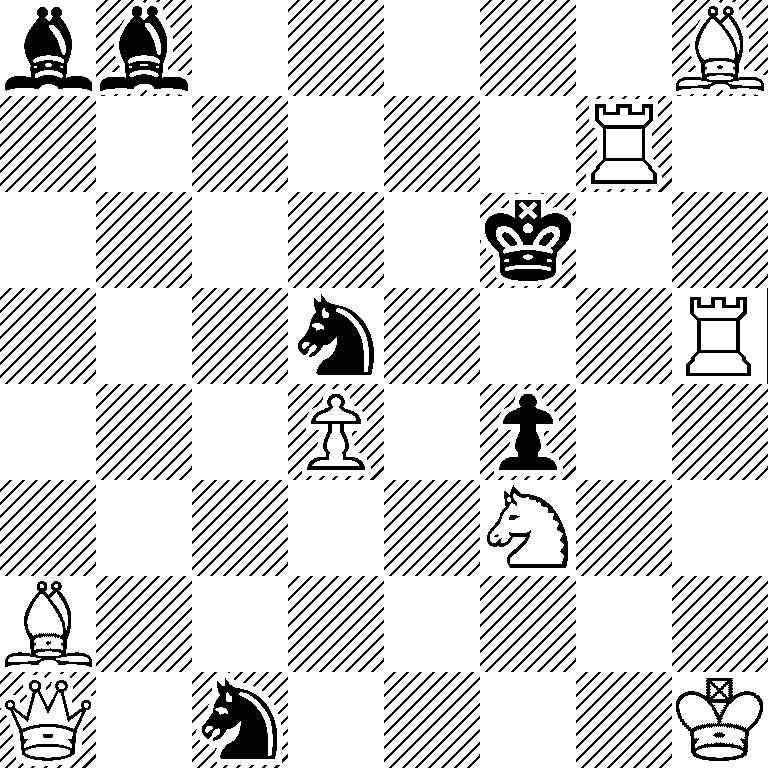 bb5B/6R1/5k2/3n3R/3P1p2/5N2/B7/Q1n4K