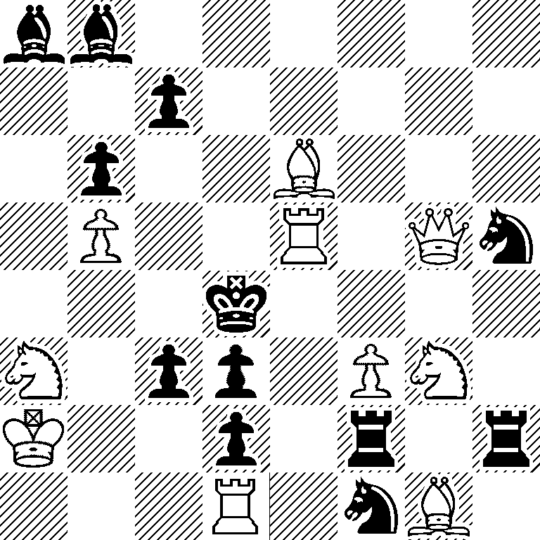 bb6/2p5/1p2B3/1P2R1Qn/3k4/N1pp1PN1/K2p1r1r/3R1nB1