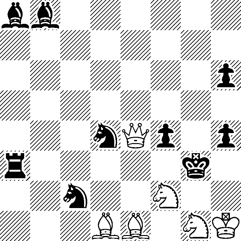 bb6/8/7p/8/3nQp1p/r5k1/2n2N2/3BB1NK