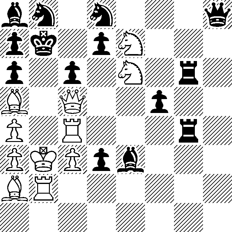 bn1n3q/pk1pN3/p1p1N1r1/B1Q2p2/P1R3r1/PKPpb3/BR6/8