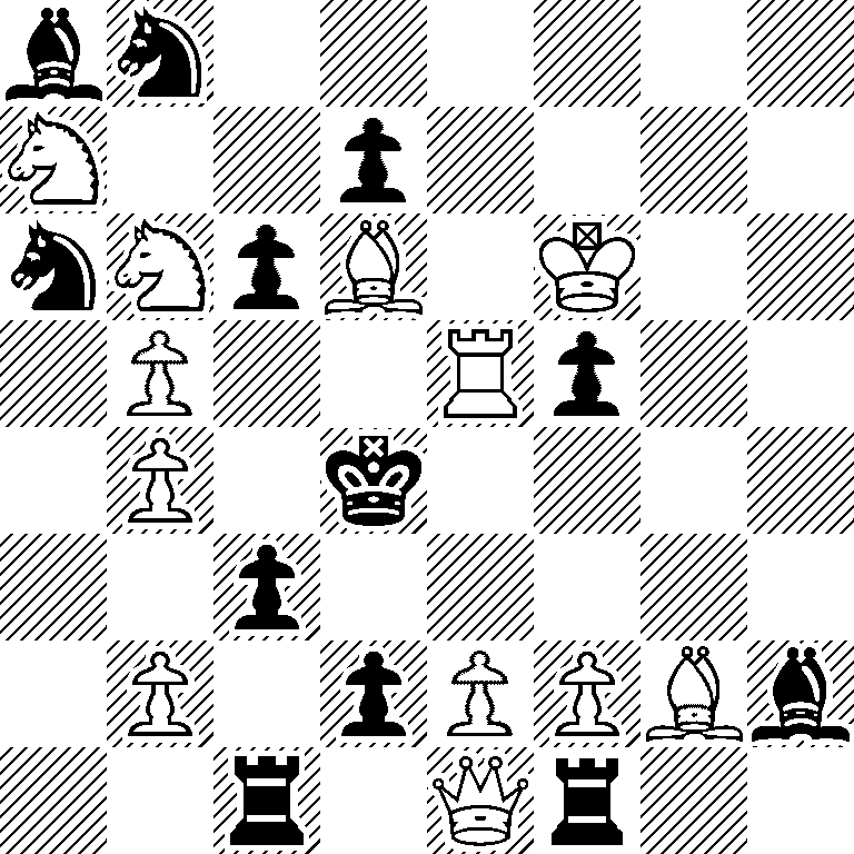bn6/N2p4/nNpB1K2/1P2Rp2/1P1k4/2p5/1P1pPPBb/2r1Qr2