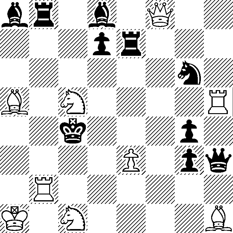 br1b1Q2/3pr3/6n1/B1N4R/2k3p1/4P1pq/1R6/K1N4B
