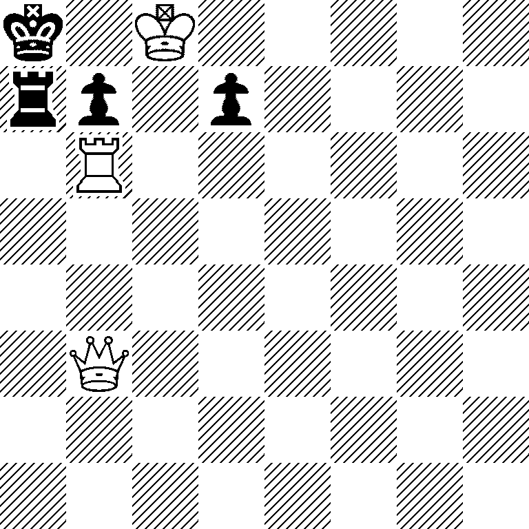 k1K5/rp1p4/1R6/8/8/1Q6/8/8