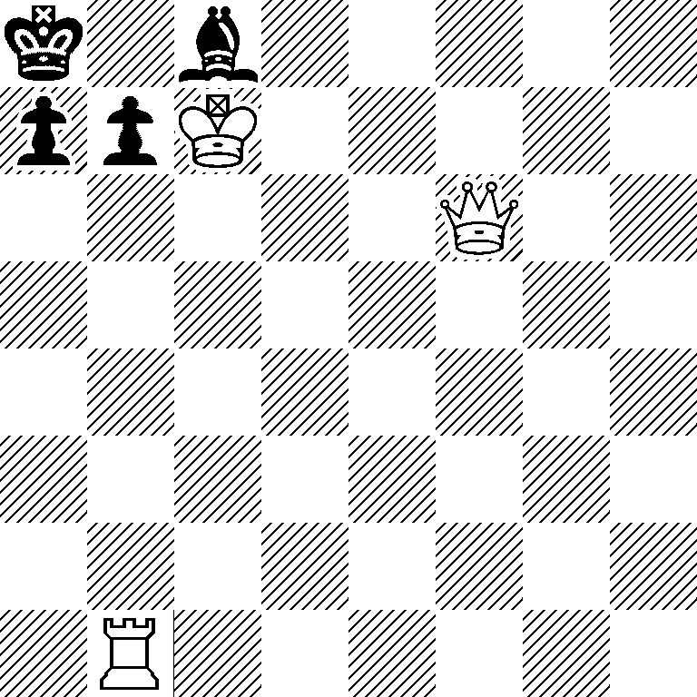 k1b5/ppK5/5Q2/8/8/8/8/1R6