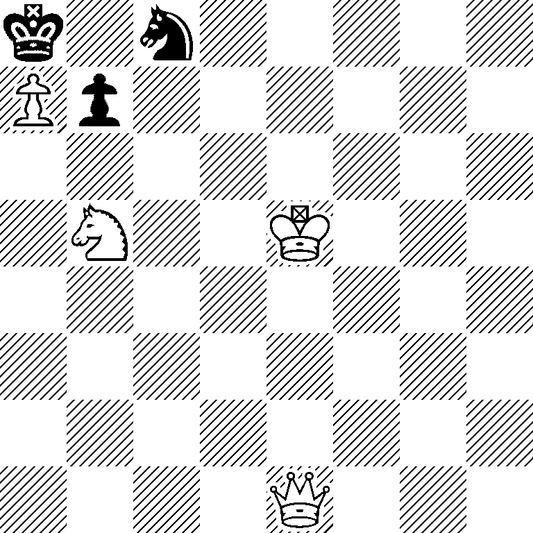 k1n5/Pp6/8/1N2K3/8/8/8/4Q3