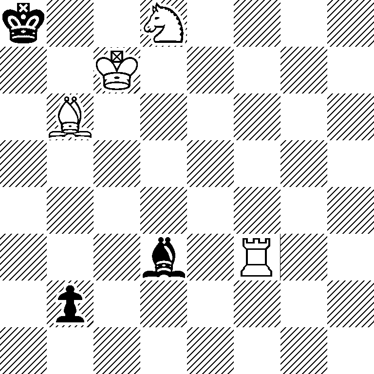 k2N4/2K5/1B6/8/8/3b1R2/1p6/8