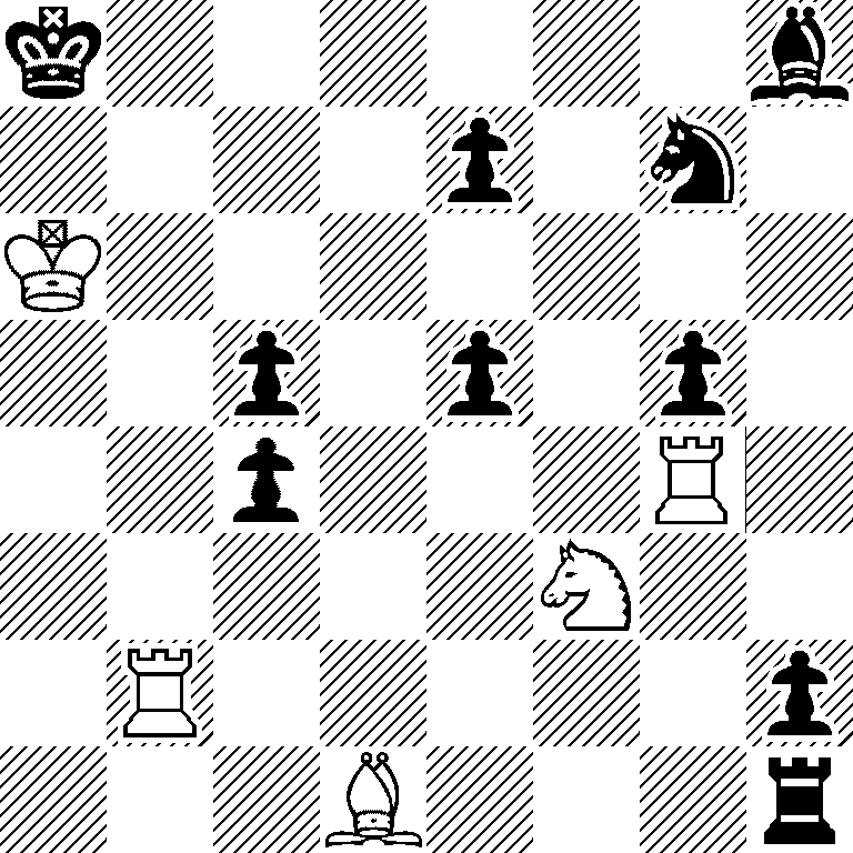 k6b/4p1n1/K7/2p1p1p1/2p3R1/5N2/1R5p/3B3r