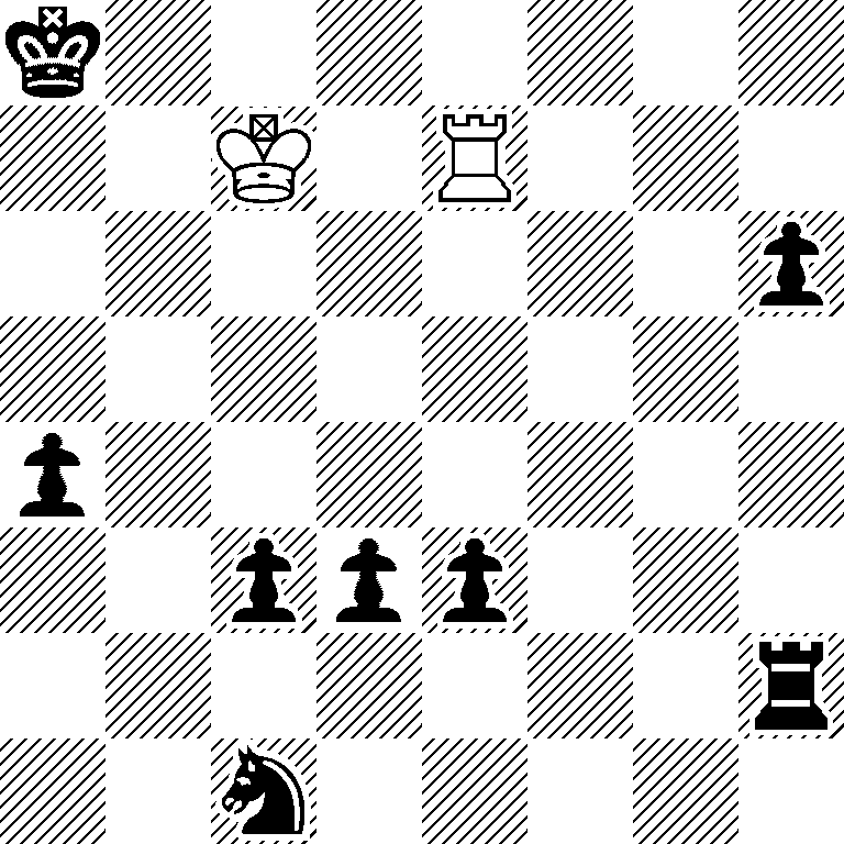 k7/2K1R3/7p/8/p7/2ppp3/7r/2n5