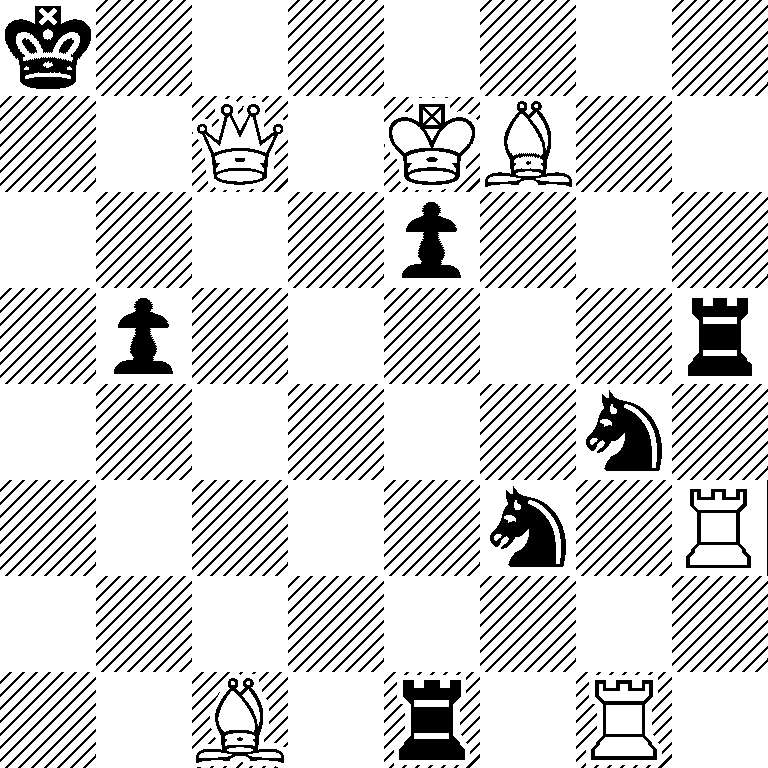 k7/2Q1KB2/4p3/1p5r/6n1/5n1R/8/2B1r1R1