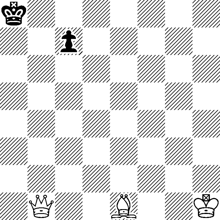 k7/2p5/8/8/8/8/8/1Q2B2K