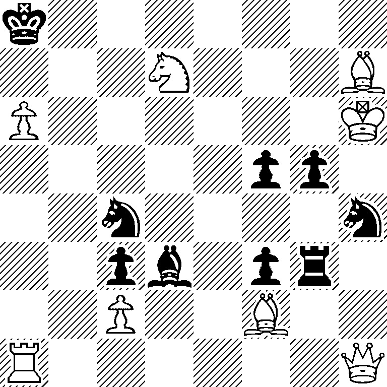 k7/3N3B/P6K/5pp1/2n4n/2pb1pr1/2P2B2/R6Q