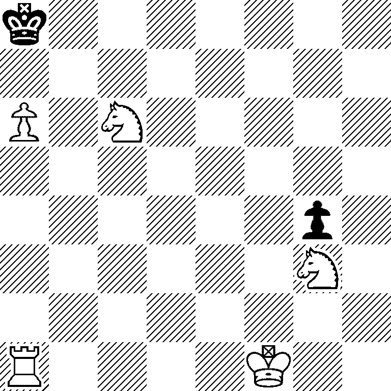 k7/8/P1N5/8/6p1/6N1/8/R4K2
