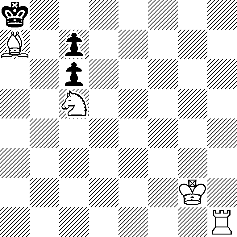 k7/B1p5/2p5/2N5/8/8/6K1/7R