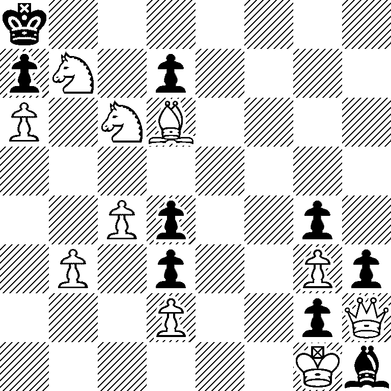k7/pN1p4/P1NB4/8/2Pp2p1/1P1p2Pp/3P2pQ/6Kb