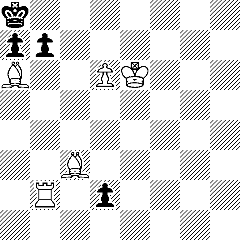 k7/pp6/B2PK3/8/8/2B5/1R1p4/8
