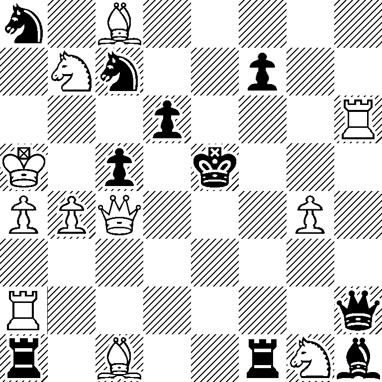 n1B5/1Nn2p2/3p3R/K1p1k3/PPQ3P1/8/R6q/r1B2rNb
