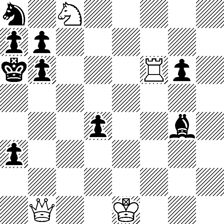 n1N5/pp6/kp3Rp1/8/3p2b1/p7/8/1Q2K3