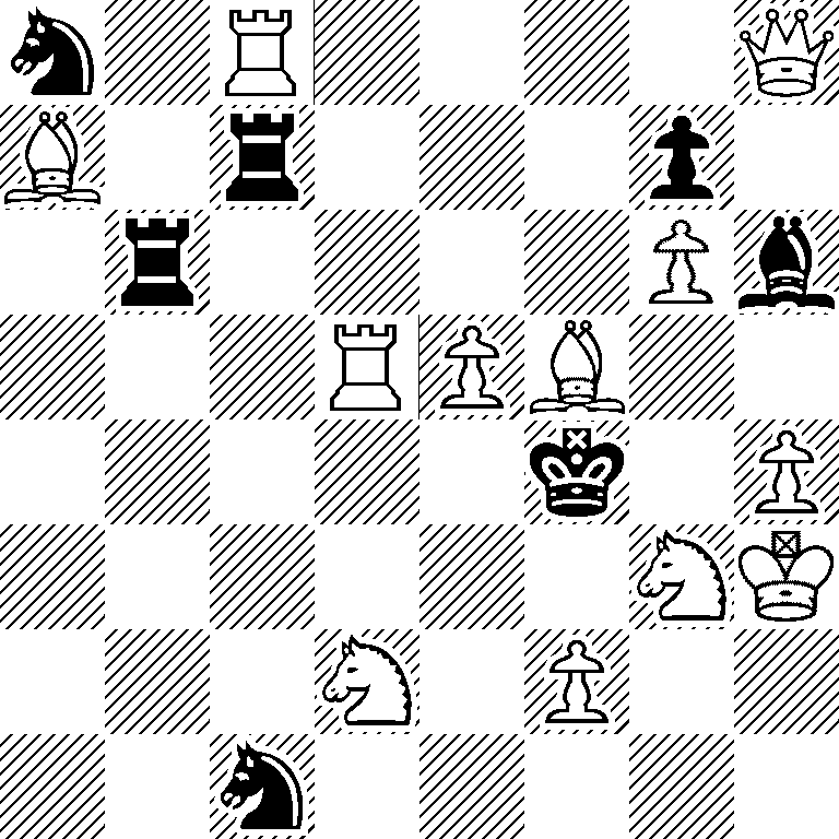 n1R4Q/B1r3p1/1r4Pb/3RPB2/5k1P/6NK/3N1P2/2n5