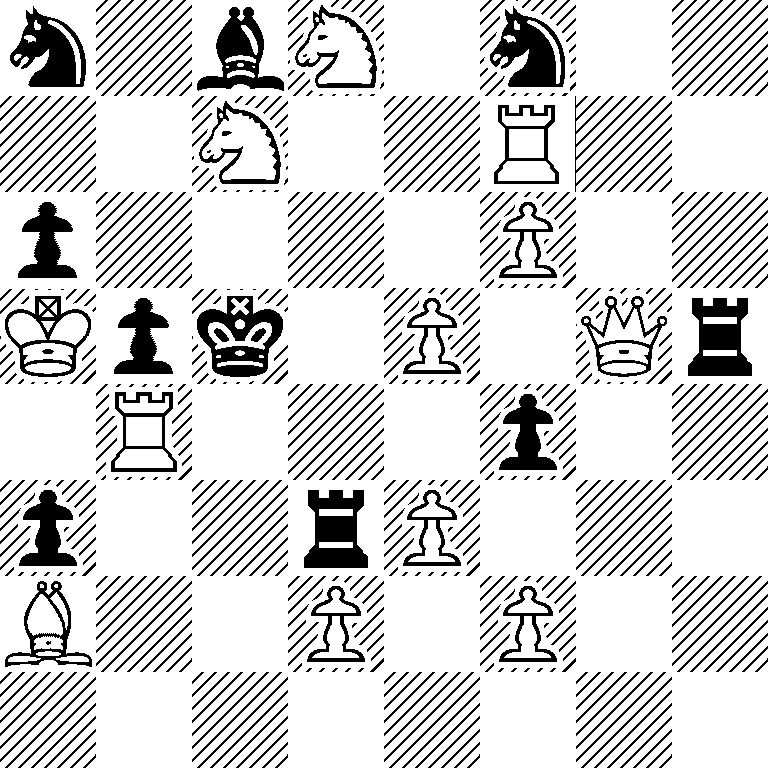 n1bN1n2/2N2R2/p4P2/Kpk1P1Qr/1R3p2/p2rP3/B2P1P2/8
