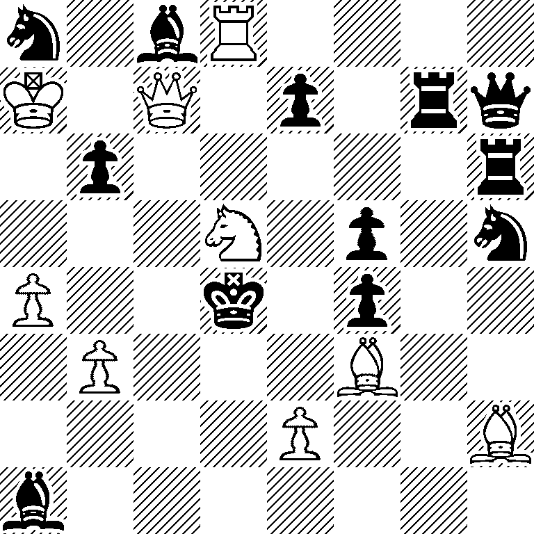 n1bR4/K1Q1p1rq/1p5r/3N1p1n/P2k1p2/1P3B2/4P2B/b7