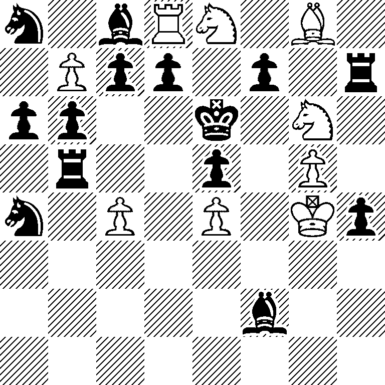 n1bRN1B1/1Ppp1p1r/pp2k1N1/1r2p1P1/n1P1P1Kp/8/5b2/8