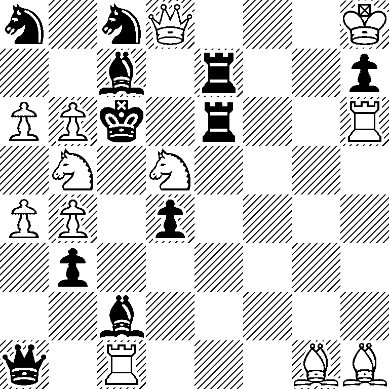 n1nQ3K/2b1r2p/PPk1r2R/1N1N4/PP1p4/1p6/2b5/q1R3BB