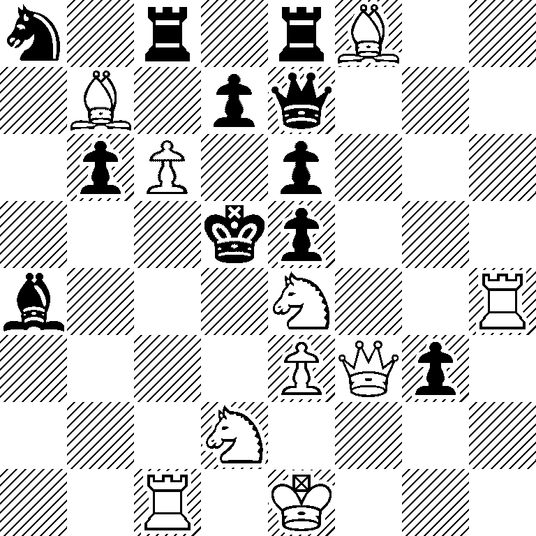 n1r1rB2/1B1pq3/1pP1p3/3kp3/b3N2R/4PQp1/3N4/2R1K3