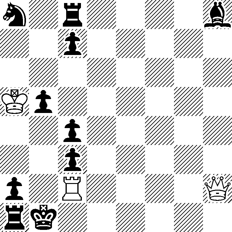 n1r4b/2p5/8/Kp6/2p5/2p5/p1R4Q/rk6