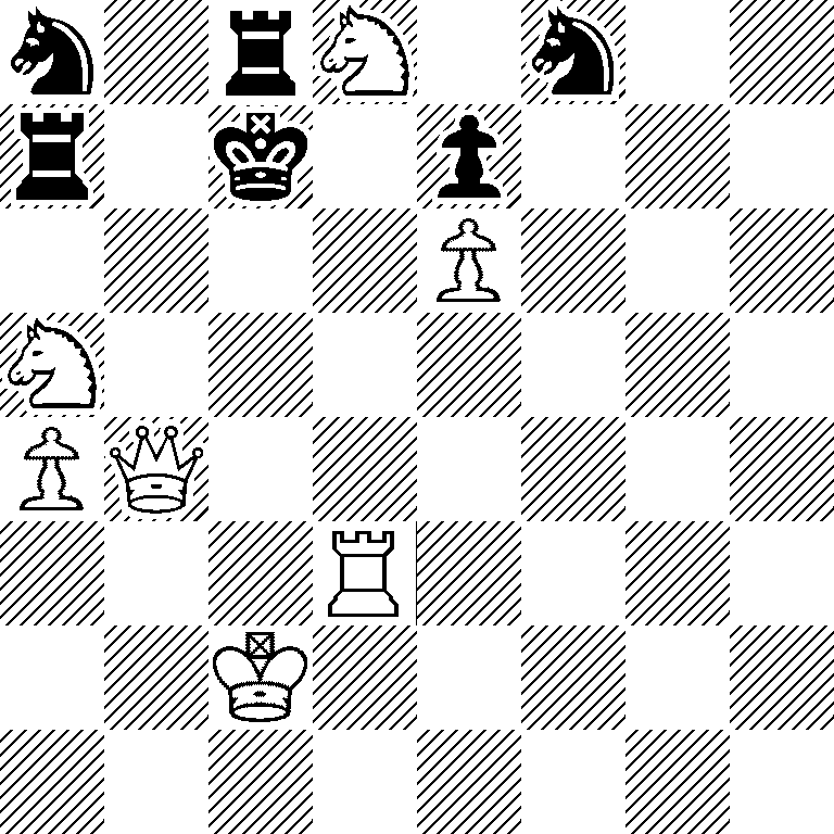 n1rN1n2/r1k1p3/4P3/N7/PQ6/3R4/2K5/8