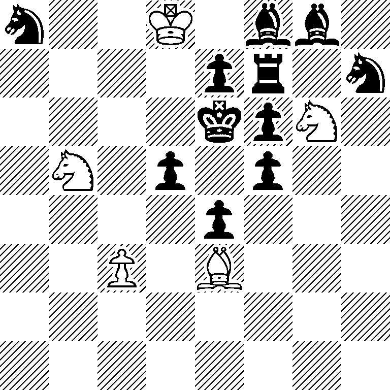 n2K1bb1/4pr1n/4kpN1/1N1p1p2/4p3/2P1B3/8/8