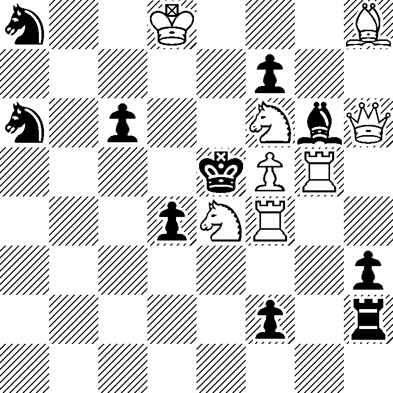 n2K3B/5p2/n1p2NbQ/4kPR1/3pNR2/7p/5p1r/8