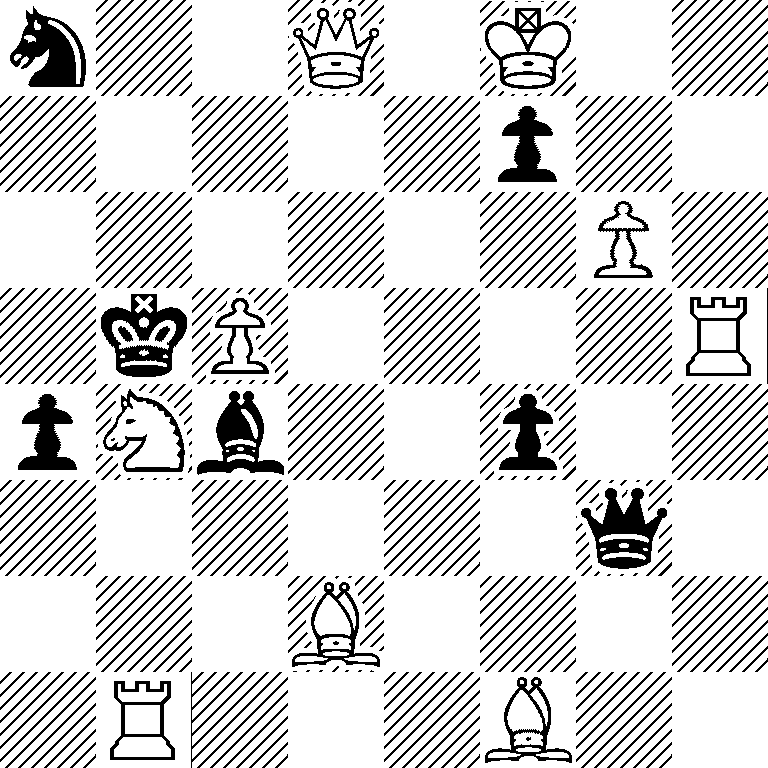 n2Q1K2/5p2/6P1/1kP4R/pNb2p2/6q1/3B4/1R3B2