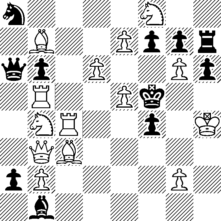 n4N2/1B2Pppr/qp1P2Pp/1R2Pk2/1NR2p1K/1QB5/pP4P1/1b6