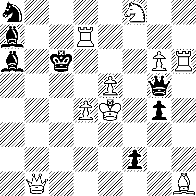 n4N2/b2R4/b1k3PR/4P1q1/3PK1p1/8/5p2/1Q5B