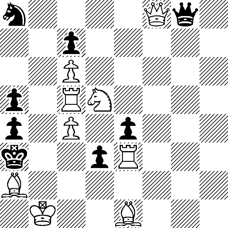 n4Qq1/2p5/2P5/p1RN4/p1P1p3/k2pR3/B7/1K2B3