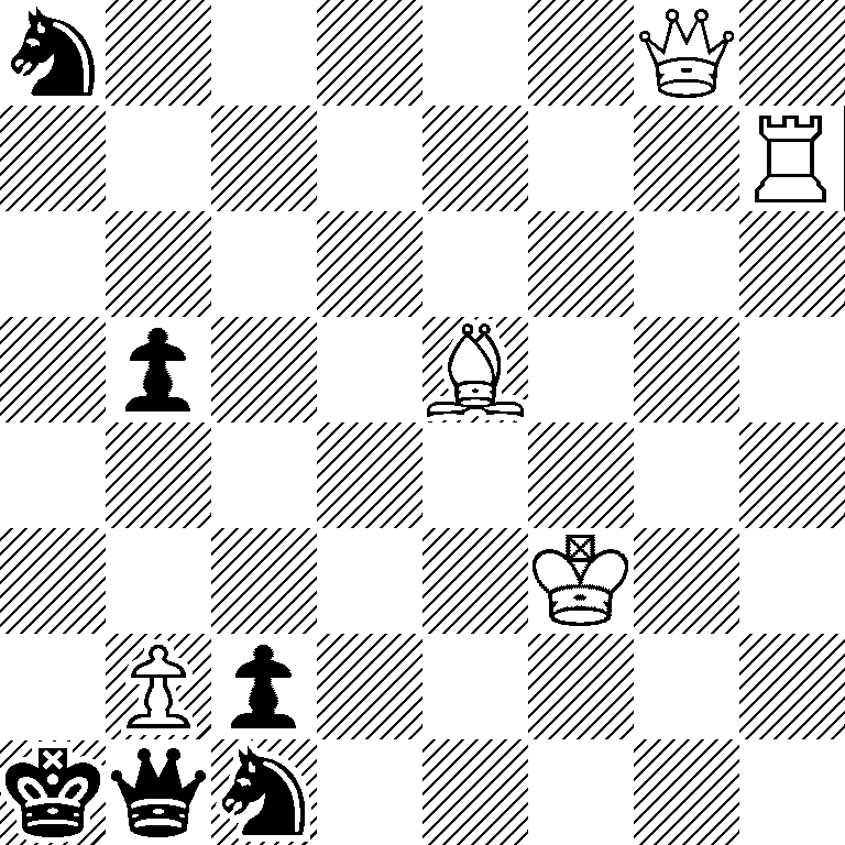n5Q1/7R/8/1p2B3/8/5K2/1Pp5/kqn5